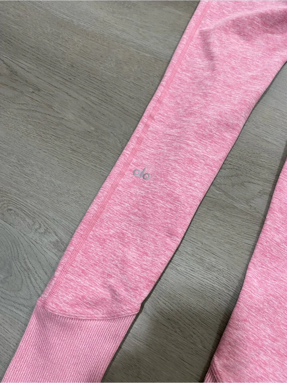 Alo Yoga High-Waisted Alosoft Lounge Legging Parisian Pink Heather Size XXS